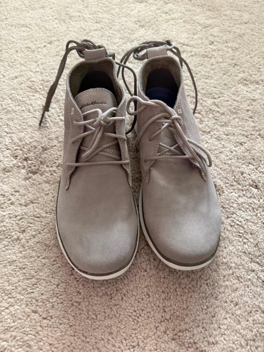 Eddie Bauer Men's Taupe Suede Chukka Boots